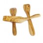 Handcrafted Olive Wood Spatula Set from Wood, Olive Wood Pie Server