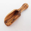 Olive Wood Small Salt Scoop / Wooden Measuring Coffee Scoop, Kitchen Utensils