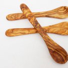 Handmade Olive Wooden small coffee sugar spoon set, 3 sugar salt spoons 14cm Handmade Olive Wooden small coffee sugar spoon set, 3 sugar salt spoons 14cm
