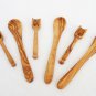 Handmade Olive Wood Small Utensil Set / Kitchen Utensils /Coffee Sugar Spoon Set