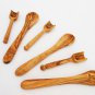 Handmade Olive Wood Small Utensil Set / Kitchen Utensils /Coffee Sugar Spoon Set