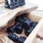 Olive Wood Unique Rustic Chess Game With Drawers / Wooden Chess Board Set