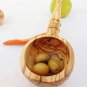 Olive Wood French Olive Spoon Scoop Ladle 8 Inch/ Wooden olive spoon, Kitchen Co