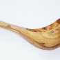 Engraved Olive Wood Ladle - Medium / Wooden Handcrafted Soup Ladle Spoon Utensil