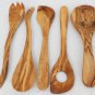 Wooden Kitchen Utensil Set, Olive Wood Cooking Utensils Set, Mom Gift