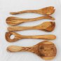 Wooden Kitchen Utensil Set, Olive Wood Cooking Utensils Set, Mom Gift