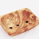 Olive Wood Rustic Soap Dish Holder 4.1 X 3.2 Inch/ Bathroom Soap Holder