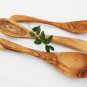 Wooden Cooking Eating Kitchen Utensils 10 inches, Hand-carved Spoons