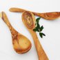 Wooden Cooking Eating Kitchen Utensils 10 inches, Hand-carved Spoons