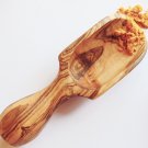 Engraved Olive Wood Salt Scoop / Wooden Measuring Scoop 4.7- inch / Coffee Spice Engraved Olive Wood Salt Scoop / Wooden Measuring Scoop 4.7- inch / Coffee Spice