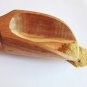 Engraved Olive Wood Salt Scoop / Wooden Measuring Scoop 4.7- inch / Coffee Spice