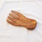 Engraved Olive Wood salad server / Olive Wood serving hand, Kitchen Cooking Uten