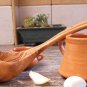 Olive Wood Small Ladle, Eco Friendly Wooden Handcrafted Soup Serving Ladle Spoon
