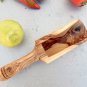 Olive Wood Large Measuring Kitchen Spice Scoop Wooden Coffee Table Spoon 8.6