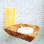 Olive Wood Rustic Soap Dish / Bathroom Soap Holder / Wedding Gift / Baby Shower
