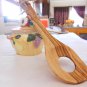 Medium 12 Inch Sauce Spatula Spoon from Olive Wood / Kitchen Cooking Utensil / W