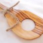 Medium 12 Inch Sauce Spatula Spoon from Olive Wood / Kitchen Cooking Utensil / W