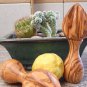Olive Wood Lemon Juicer / Citrus Reamer Press / Wooden Lemon squeezer