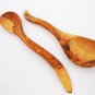 Engraved Olive Wood salad servers Spoons, Wooden Salad serving mixing cooking sp