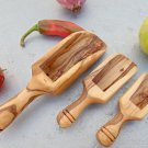 Olive Wood Scoop Set / Wooden Measuring Coffee Salt Spice Small Scoop spoon Olive Wood Scoop Set / Wooden Measuring Coffee Salt Spice Small Scoop spoon
