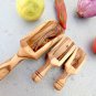 Olive Wood Scoop Set / Wooden Measuring Coffee Salt Spice Small Scoop spoon