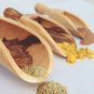Olive Wood Spice Scoop Set / Wooden Measuring Coffee Sugar Salt Spoon Scoop