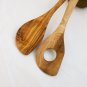 Olive Wood large spoon set for sauces, Wooden sauce spoon set, Risotto Spoon, We
