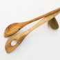 Olive Wood large spoon set for sauces, Wooden sauce spoon set, Risotto Spoon, We
