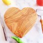 Olive Wood Heart Shaped Cutting / Cheese / Chopping Board , Custom Personalized