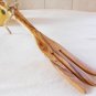 Olive Wood Fork Spoon 12 Inch / Wood Salad Cooking Kitchen Utensil Spoon / Woode