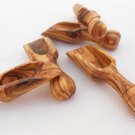 Olive Wood Small Salt Scoop Set of 5, Wooden Measuring Coffee Scoop Set Olive Wood Small Salt Scoop Set of 5, Wooden Measuring Coffee Scoop Set