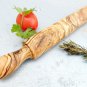Engraved Olive Wood Rustic Rolling Pin, Wooden Pastry Pizza Rolling Pin, Wedding
