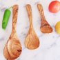 Olive Wood spoon set / Wooden Kitchen Cooking Salad spoons Utensils