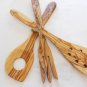 Wooden cooking kitchen Utensils 12 inch / Set of 3 Cooking Tools from olive wood