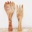 Olive Wood Salad Set / Wooden Kitchen Utensil Set / Mom Gift / Wedding Gift