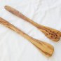 Spatula set, Wooden pierced spatula , Wooden long spatulas, Mom gift
