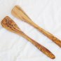 Spatula set, Wooden pierced spatula , Wooden long spatulas, Mom gift