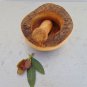 Spice Herb grinder from Olive Wood 5.2 inches with Natural Edges, Exotic Rustic