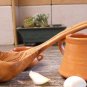 Olive Wood Small Ladle, Eco Friendly Wooden Handcrafted Soup Serving Ladle