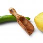 Olive Wood Small Salt Scoop / Wooden Measuring Scoop, Kitchen Utensils