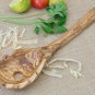 Personalized Olive Wood Spaghetti Spoon 12 Inch long, Wooden Pasta Server