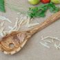 Personalized Olive Wood Spaghetti Spoon 12 Inch long, Wooden Pasta Server