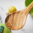 Olive Wood Kitchen Cooking Serving Spoon / Hand-carved Wooden 10 Inch Spoon
