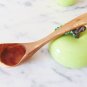 Special Curved Olive Wood Ladle, 10.5-Inch Hand-carved Wooden Soup Serving Ladle