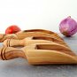 Olive Wood Scoop Set / Wooden Measuring Coffee Salt Spice Small Scoop set / Kitc