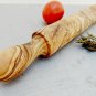 Olive Wood Rustic Rolling Pin, Wooden Pastry Pizza Rolling Pin, Wedding
