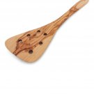 Wooden Pierced Large Spatula 12 inch or 14 inch, Olive Wood long spatula