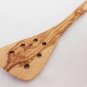 Wooden Pierced Large Spatula 12 inch or 14 inch, Olive Wood long spatula