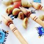 Wooden Olive Picks Set, Picking Forks from Olive Wood / Christmas Gifts Idea