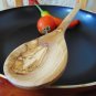Olive Wood Round Spoon 12 Inch / Wooden Kitchen Cooking Serving Serving Spoon Ut